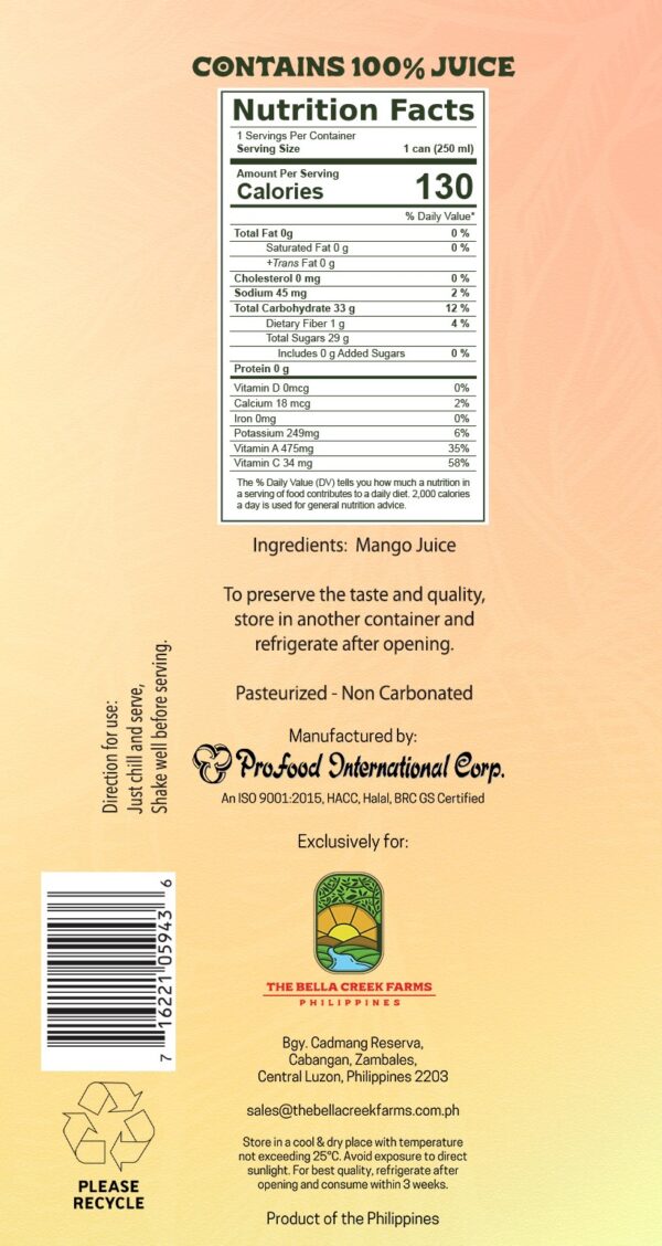 THE BELLA CREEK FARMS Juice
